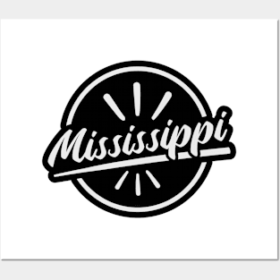 Mississippi States Lettering Posters and Art